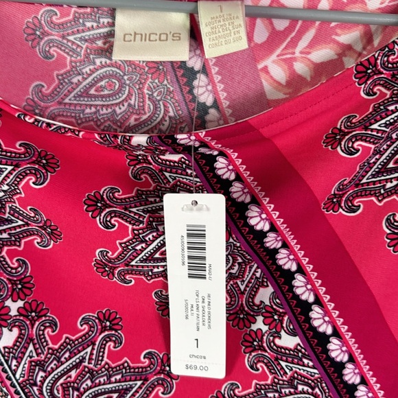 Chicos New with Tags One Shoulder Top Size 1 - Picture 2 of 9